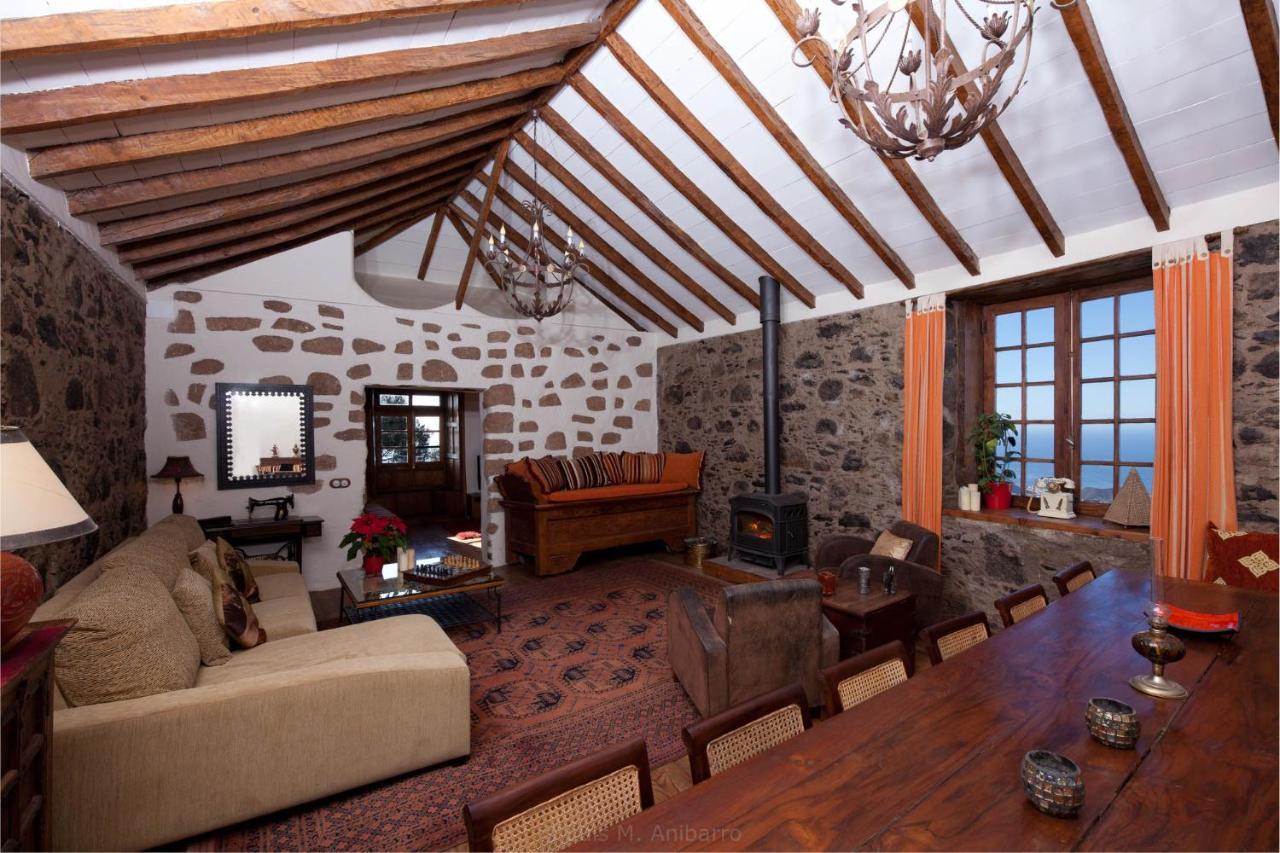 Historic Canarian House, Private Heated Infinity Pool, Bbq, Wifi + Panoramic Ocean Views 아로나 외부 사진