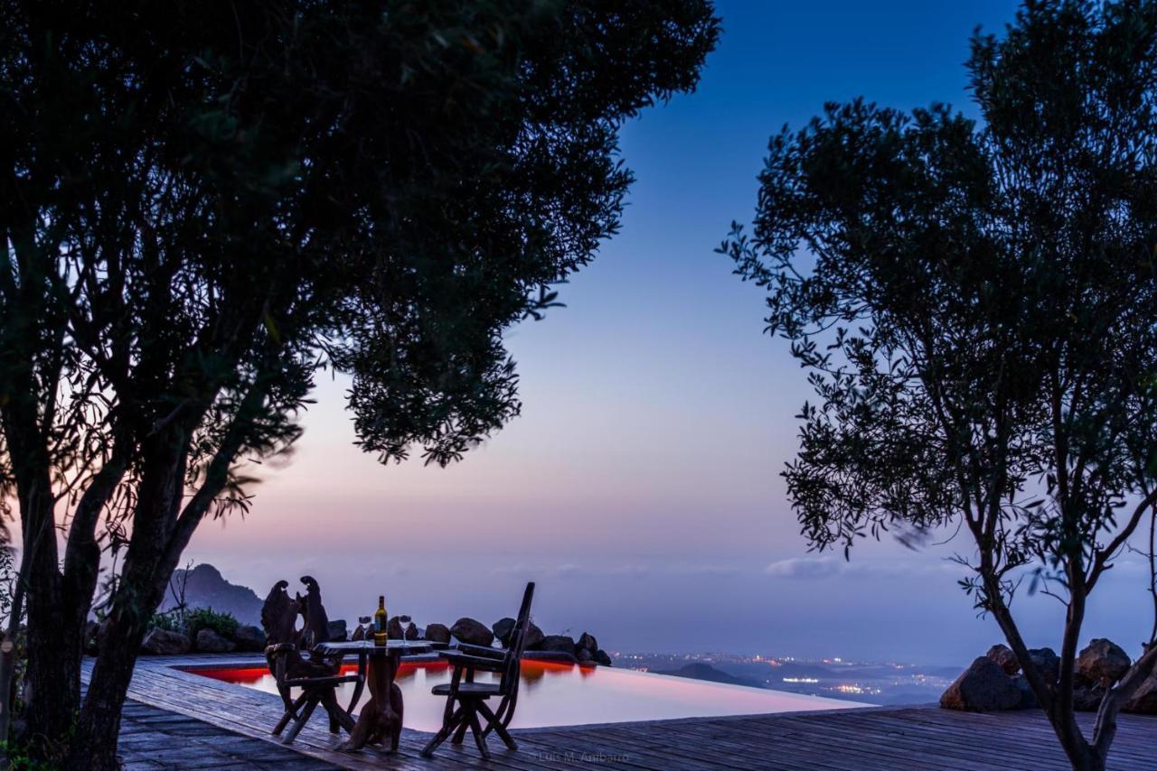 Historic Canarian House, Private Heated Infinity Pool, Bbq, Wifi + Panoramic Ocean Views 아로나 외부 사진