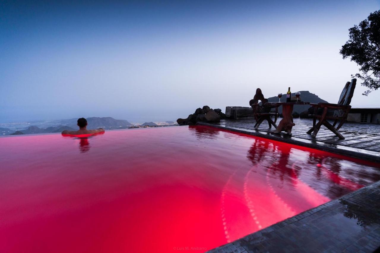 Historic Canarian House, Private Heated Infinity Pool, Bbq, Wifi + Panoramic Ocean Views 아로나 외부 사진