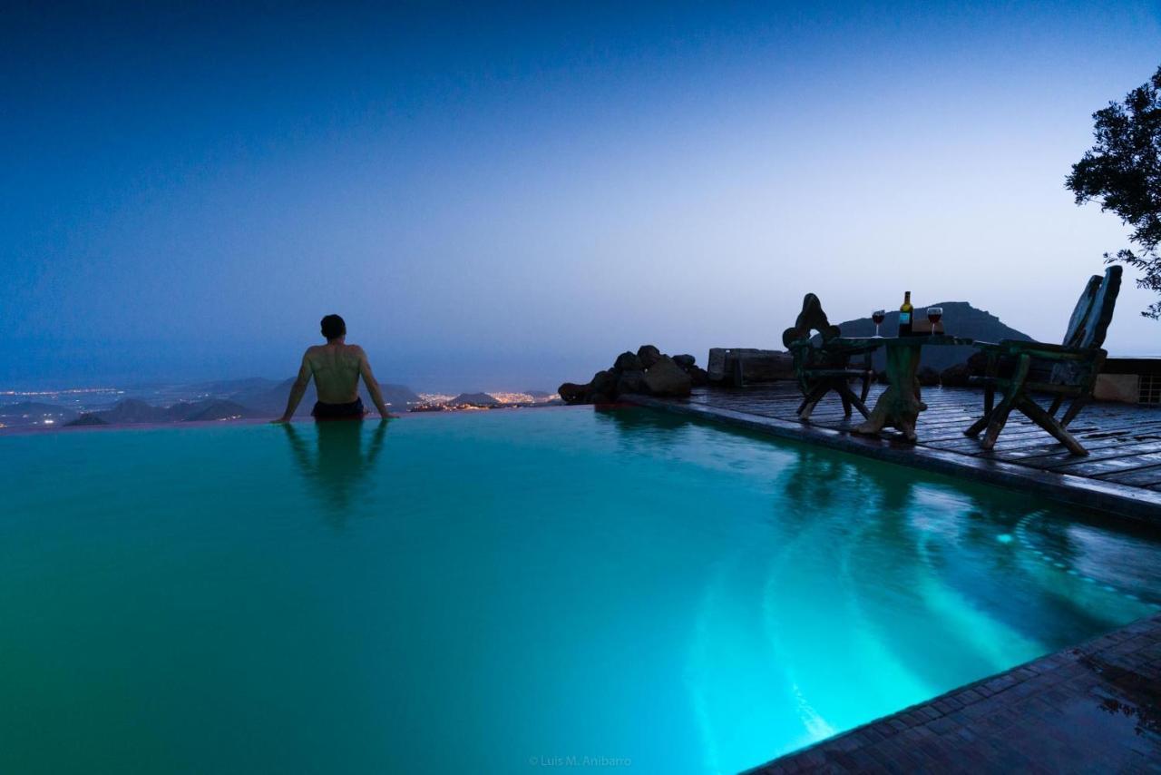 Historic Canarian House, Private Heated Infinity Pool, Bbq, Wifi + Panoramic Ocean Views 아로나 외부 사진